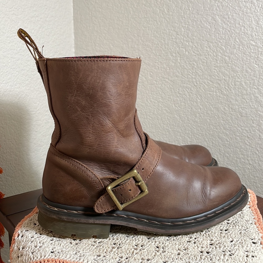 Dr. Martens Whitley Brown Leather Boots ✨
